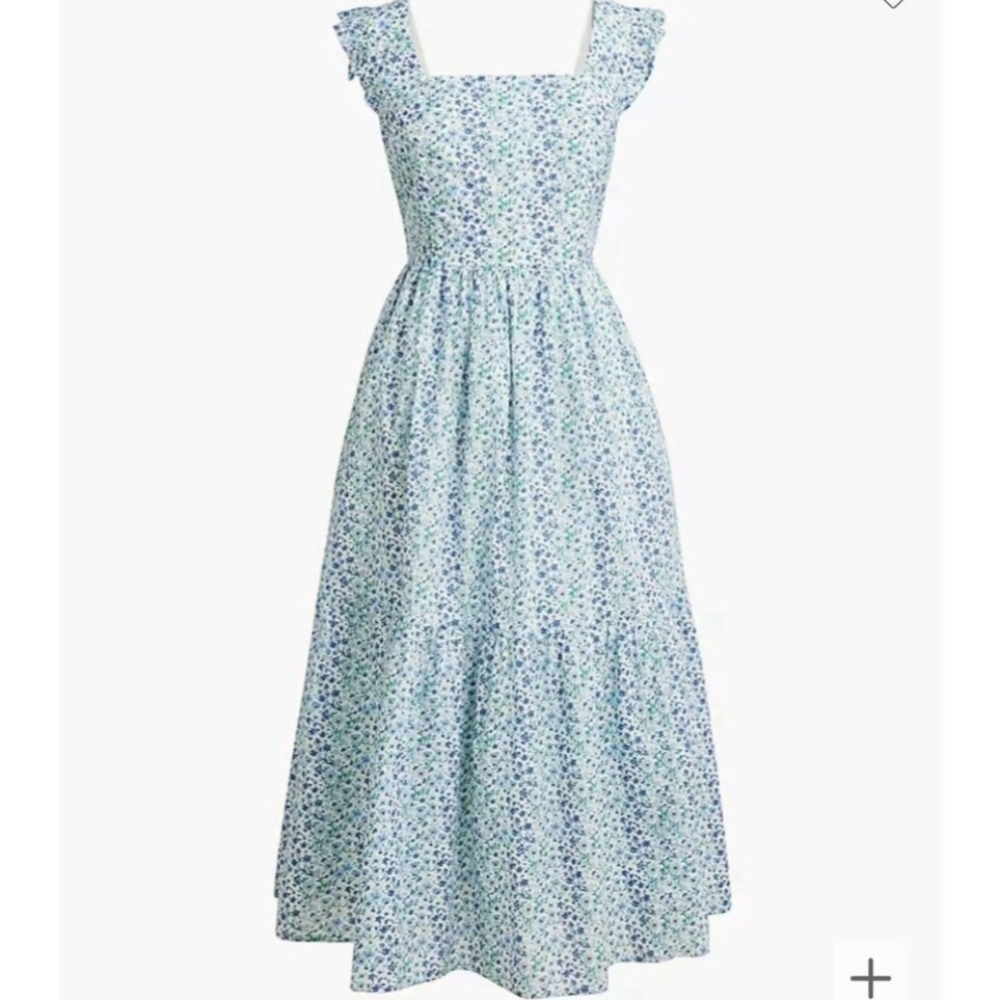 Size 10 J. Crew Tie-back midi dress